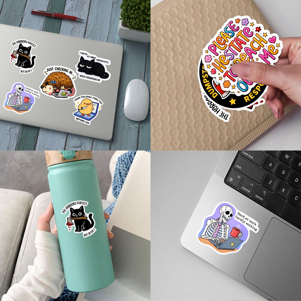 60pcs Funny Office Humor Sticker Bundle, Coworker Humor Gift, Sarcastic ...