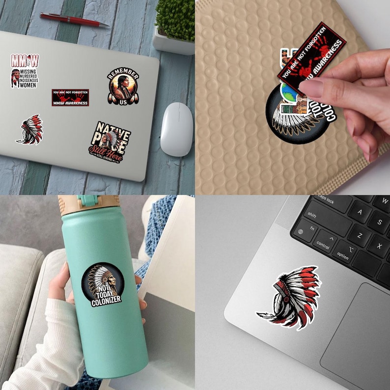 10pcs MMIW Awareness Stickers: Indigenous Rights Vinyl Decals - Etsy