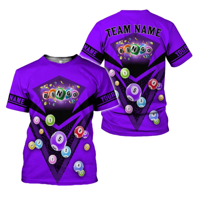 Custom Bingo Shirts for Women & Men, Personalized Funny Bingo T-shirts ...