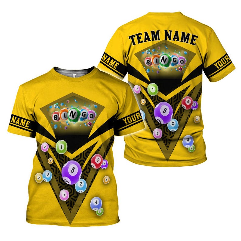 Custom Bingo Shirts for Women & Men, Personalized Funny Bingo T-shirts ...
