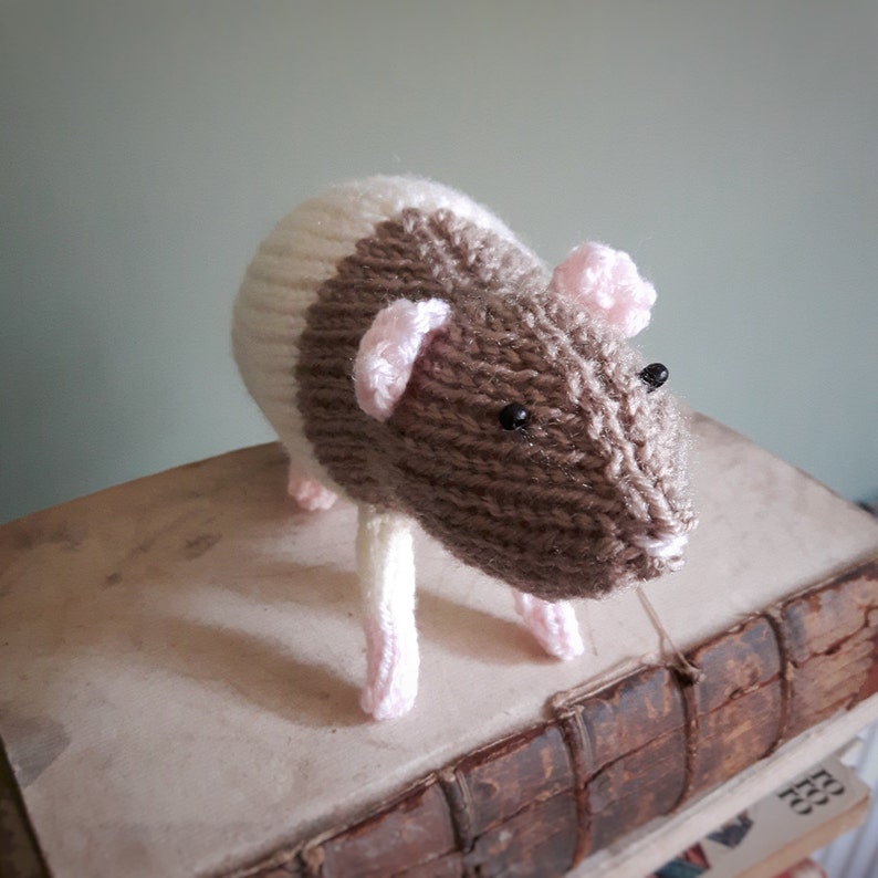 Rat Knitting Pattern PDF Cute Toy Domestic Rats Cuddly Etsy