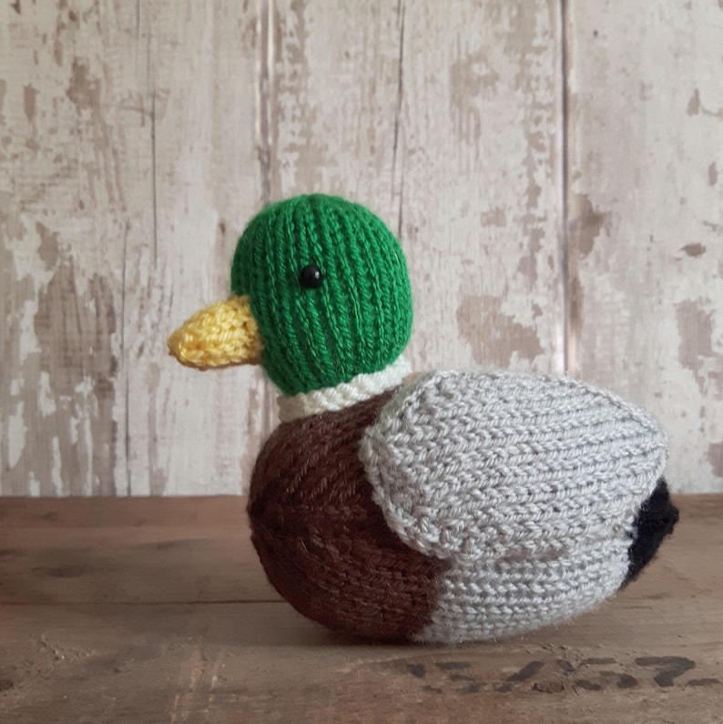 Mallard duck knit kit Beneduck Cumberquack knit a cute duck knitting kit gift with free button badge Benedict Cumberbatch image 5