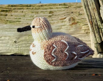 Western Sandpiper knitting pattern - both sitting and flying wading bird - Calidris the Sandpiper