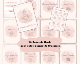 Maternity file sheets (PDF) | Pregnancy tracking binder | Printable pregnancy notebook