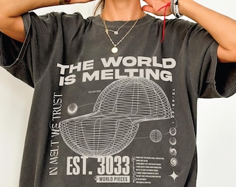 Koszulka Cyberpunk, Koszulka Cyberpunk Sci-Fi, Prezent dla fanów science fiction, Koszulka w stylu grunge, Dystopia i futuryzm, Koszulka Techwear, Koszulka z motywem dystopii i przyszłości