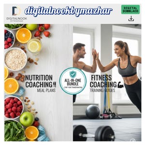 Fitness, Ernährungscoaching | Meal Plans & Training Guides | Trainingsprogramm | Gesundheitscoach....Digitaler Download