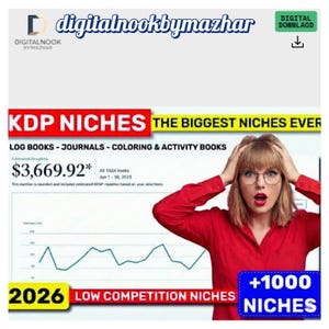 KDP Niches List 2026: Low Competition Profitable Book Ideas for Kindle Passive Income