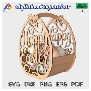3D Laser cut Mega Bundle, laser-cut designs, Vector files, laser cut files, shapes. Ai, Cdr, Dxf, Easter Basket Bundle SVG Laser Cut Graphic
lasercut designs
Bunny Basket
Wooden Basket
Laser Cut Basket
Egg Holder
Spring Decor
Diy Easter Craft
Layered Svg
Rustic Easter Decor
Handmade Basket
Woodworking Easter
Woodworkg Easter
3d
Digital download file formats for Easter basket SVG, DXF, AI, and PDF compatible with Cricut, Silhouette, and CNC laser cutters