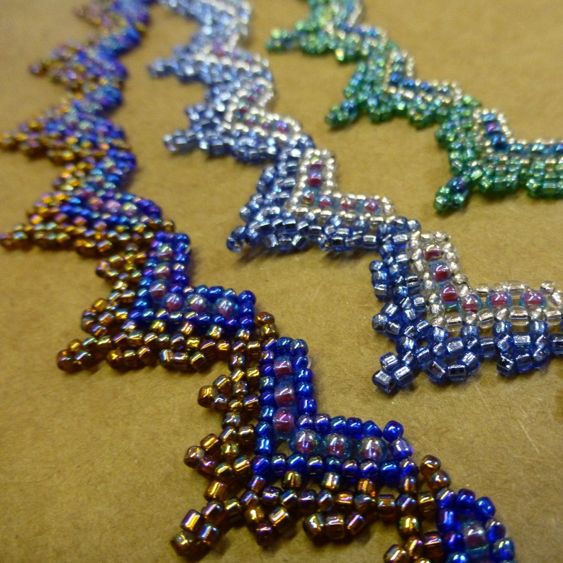 Hearts Necklace Beadwork Pattern/tutorial Instant Download Etsy