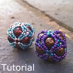 Purely Platonic Cube Beaded Bead Pattern/Tutorial - Instant Download