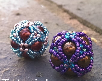 Purely Platonic Cube Beaded Bead Pattern/Tutorial - Instant Download
