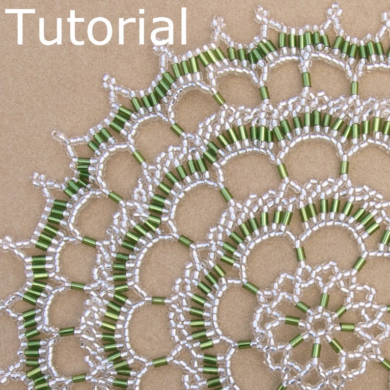 Scalloped Lace Doily Beadwork Pattern/tutorial Instant Download Etsy