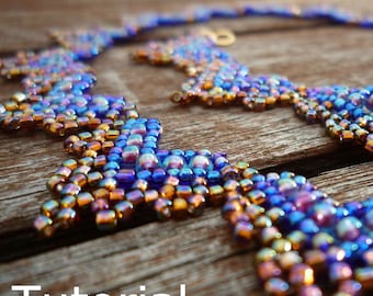 Hearts Necklace Beadwork Pattern/Tutorial - Instant Download