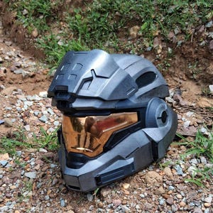 Halo Reach Noble 6 (Mark VB) 3D printed Life-size fan made helmet image 2