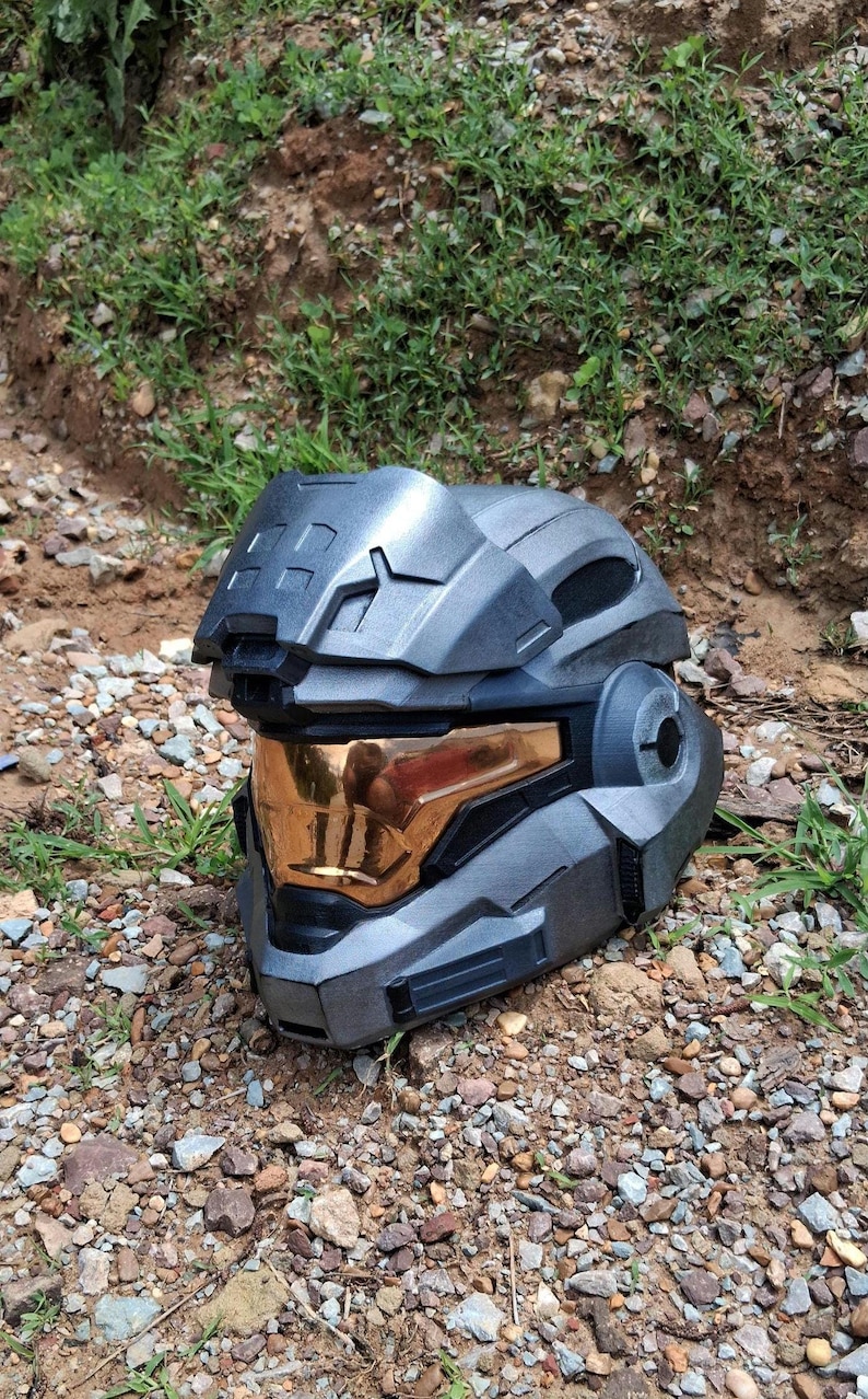 Halo Reach Noble 6 (Mark VB) 3D printed Life-size fan made helmet image 2
