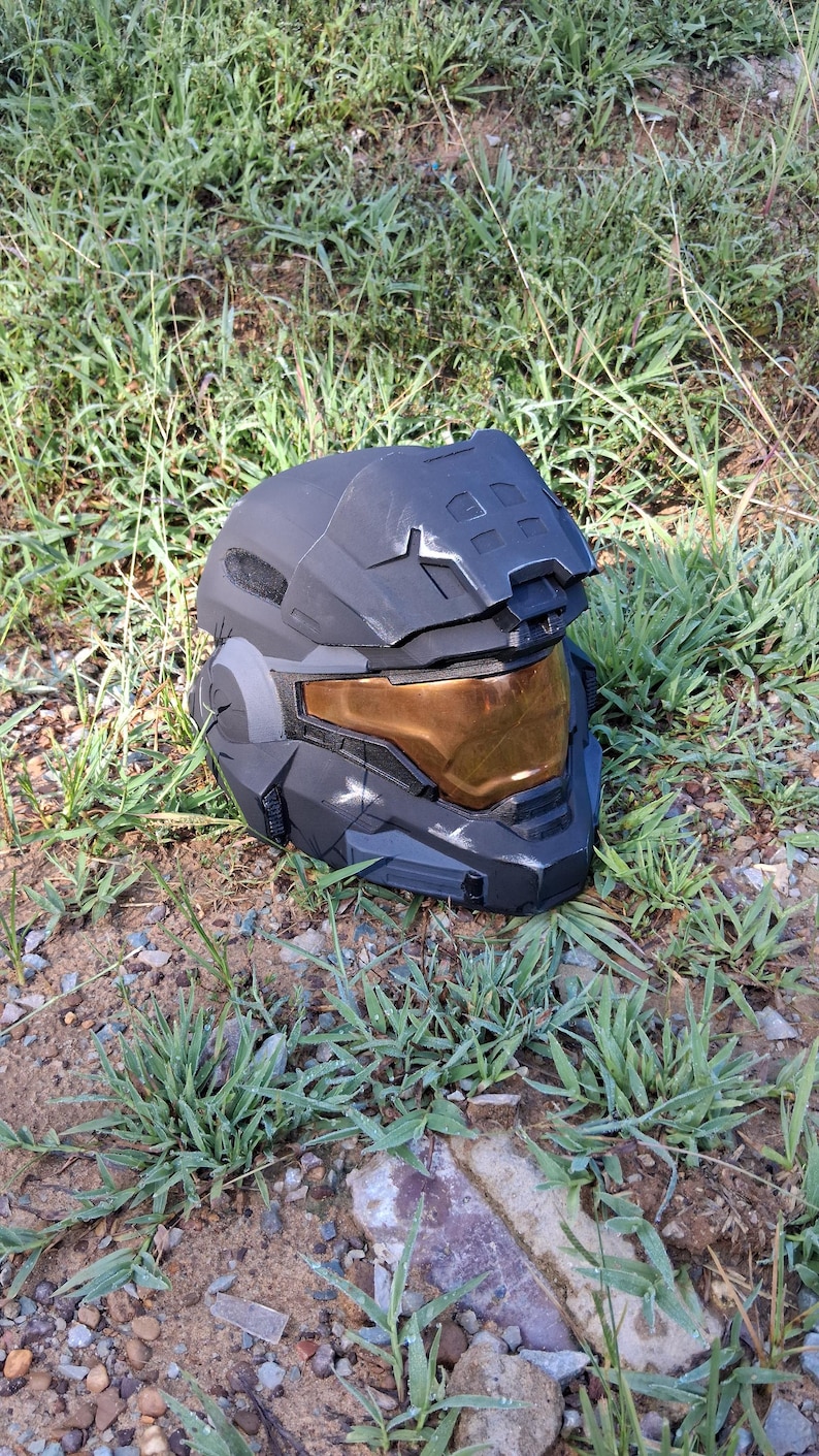 Halo Reach Noble 6 (Mark VB) 3D printed Life-size fan made helmet image 9