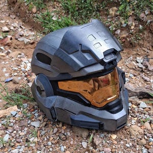 Halo reach noble 6 (Mark VB) 3D printed Life-size fan made helmet