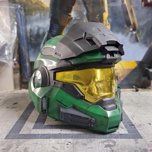 Halo Reach Noble 6 (Mark VB) 3D printed Life-size fan made helmet image 5