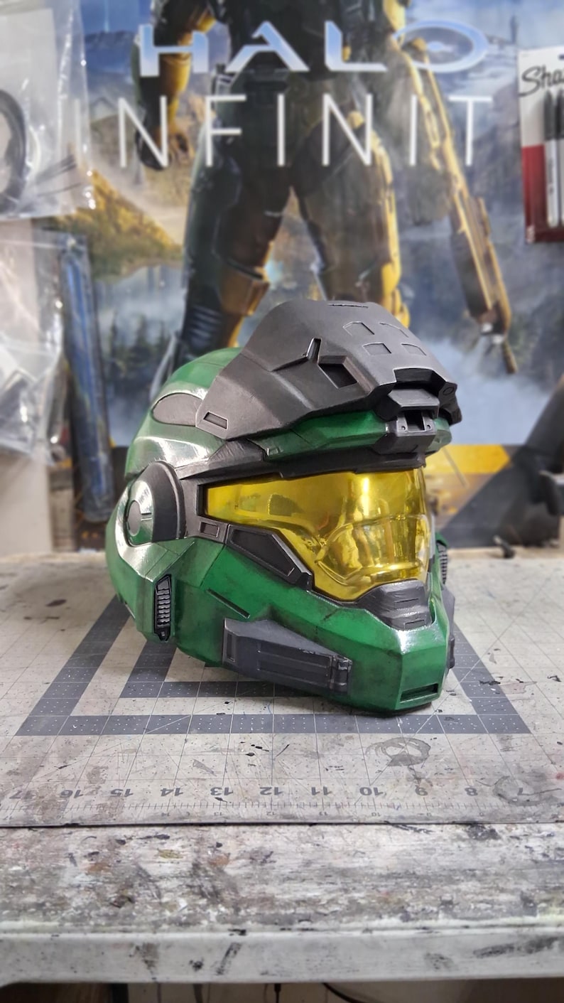 Halo Reach Noble 6 (Mark VB) 3D printed Life-size fan made helmet image 5