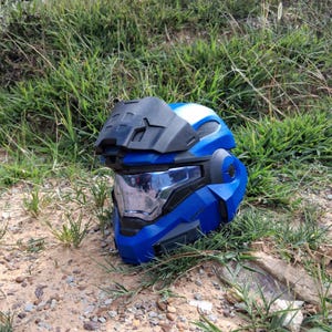 Halo Reach Noble 6 (Mark VB) 3D printed Life-size fan made helmet image 8