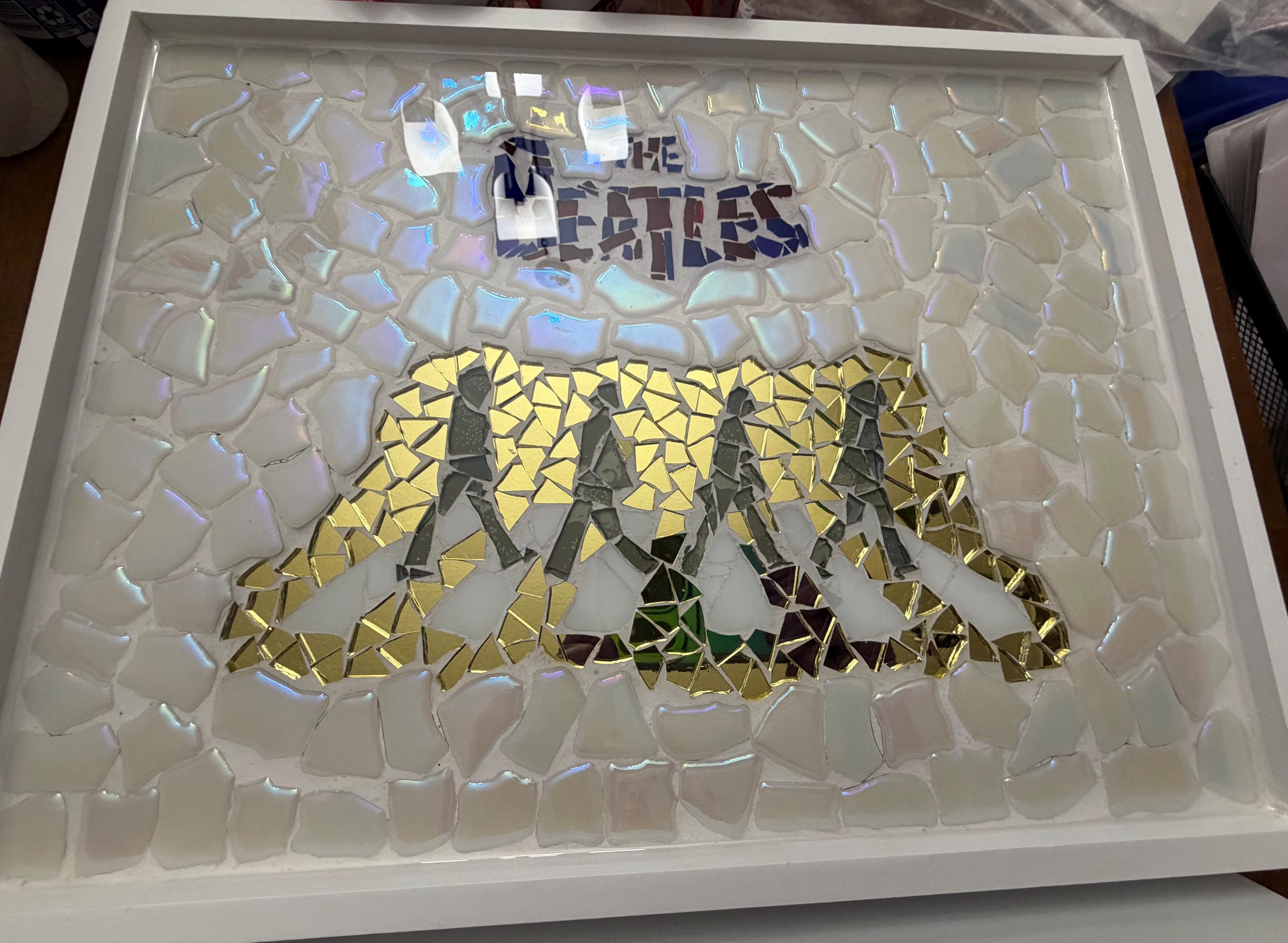 マジョリカ　タイル絵画　ビートルズ The Beatles Mosaic - Etsy