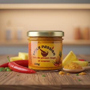 Red chili paste with pineapple 100g