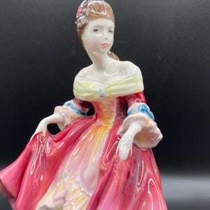 Vintage Royal Doulton Figurine &quot;Southern Belle&quot;, Hand-Painted Designed by Peggy Davies, Limited Edition, Made in England
