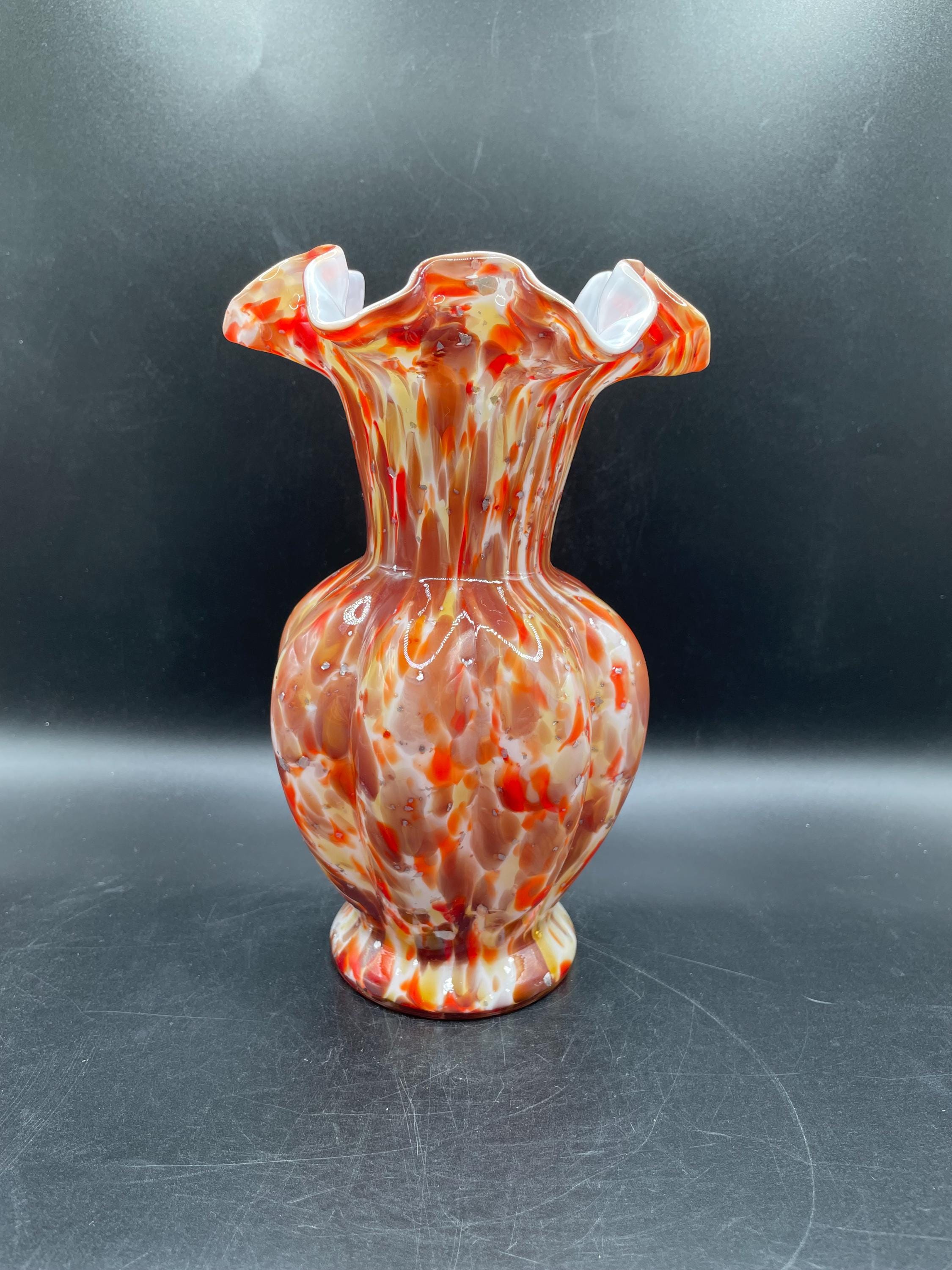 Fenton Ruffled Vase - Etsy
