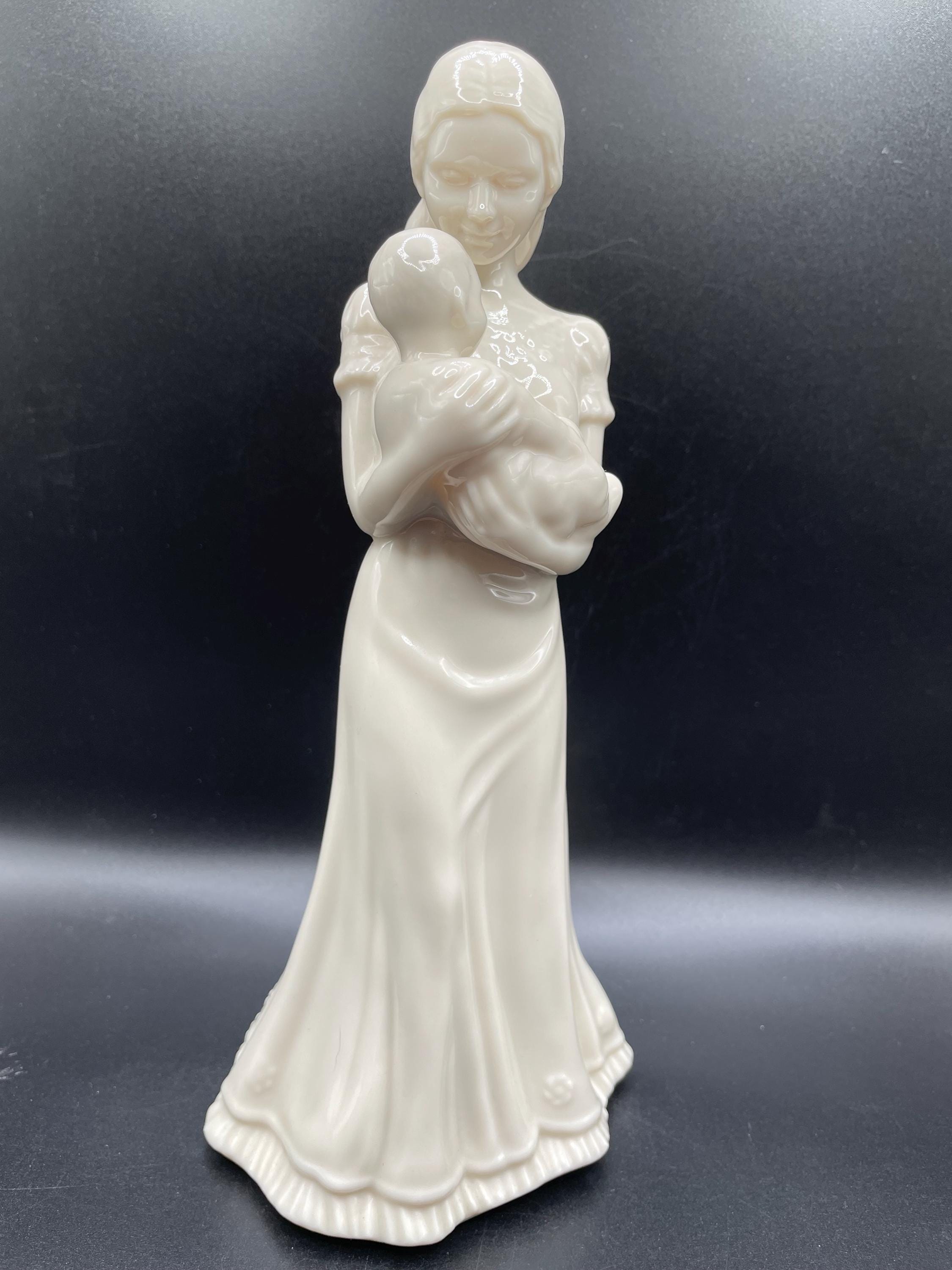 Vintage Lenox ‘Quiet Time’ Figurine – Mother & Baby, 1994 China Jewels Collection, Porcelain Sculpture”