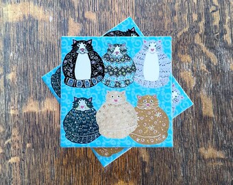 Kitty Litter Drink Coaster
