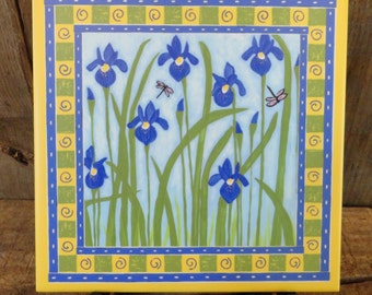 Purple Iris Trivet-Best Seller**