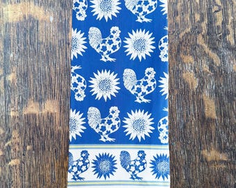 Chickens and Sunflowers Tea Towel