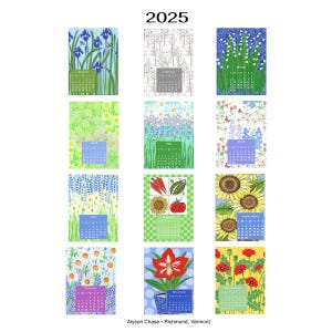 Calendario de escritorio 2025, tarjetas de 5 x 7