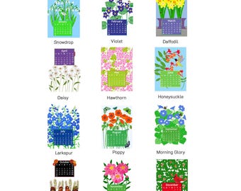 2027 Desk Calendar 5x7 Cards