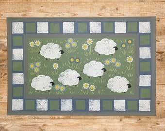 Vermont Sheep Floorcloth