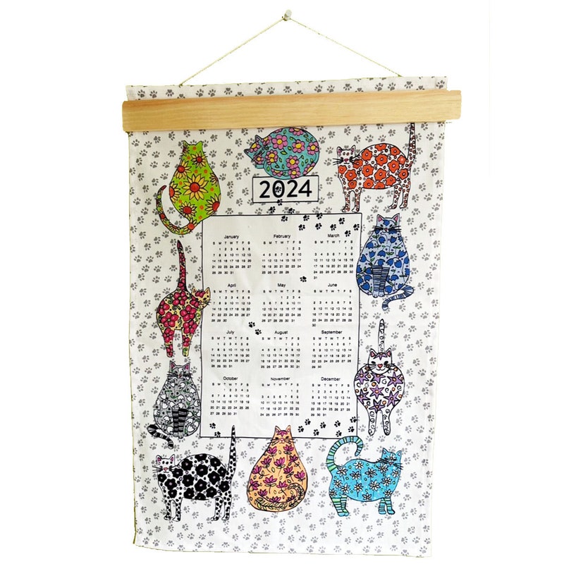 2025 Calendar Towels Etsy