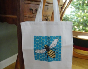 Honey Bee Canvas Tote