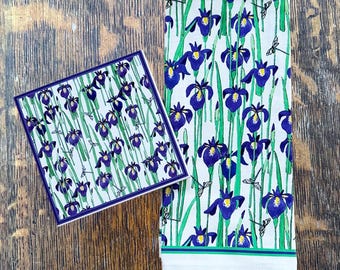 Purple Irises Trivet