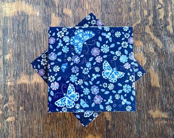 Block Butterfly Drink Coaster