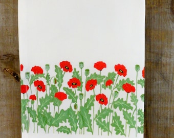 Red Poppy Tea Towel-Best Seller**