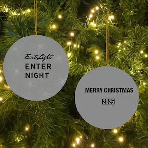 Metallica Lyrics Christmas Ornament, Rock Band Fan Gift