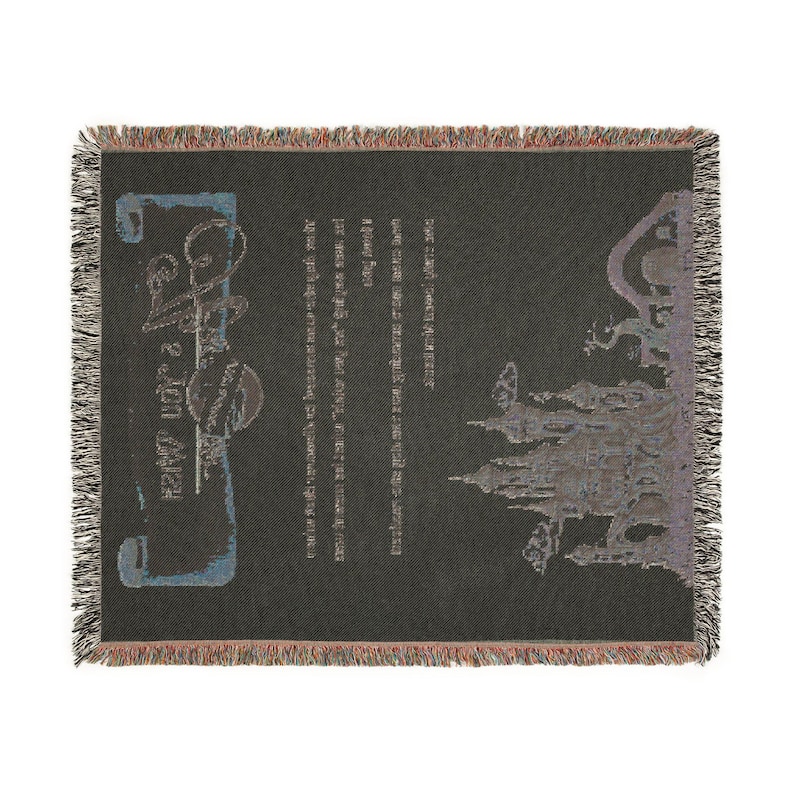 As You Wish Blanket, Princess Bride Gift, Romantic Fantasy Throw, Cottagecore Blanket, Wedding Gift, Anniversary Gift, Movie Quote Blanket image 6