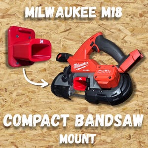 Wieszak ścienny kompatybilny z piłą taśmową Milwaukee M18 Compact
