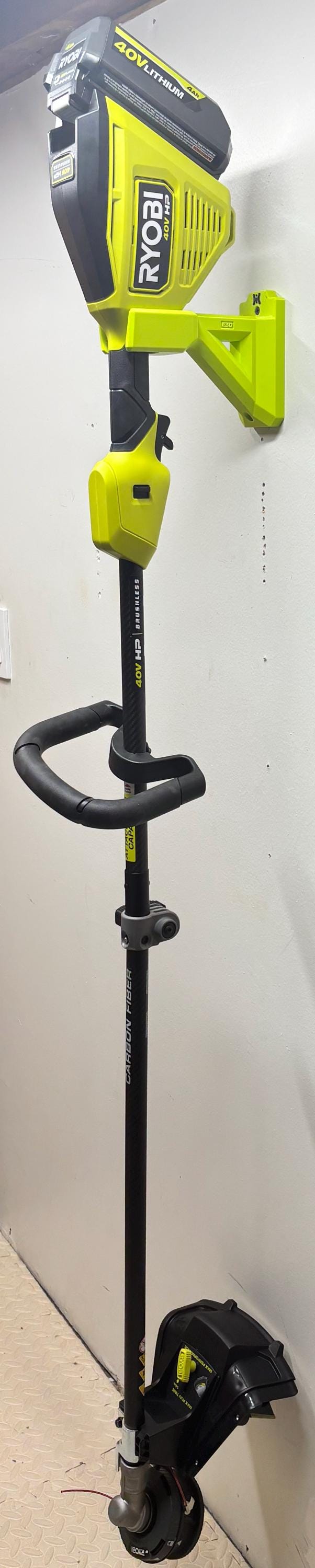 RYOBI 40V String Trimmer Wall Mount Hanger (for Model #RY40HPST01K