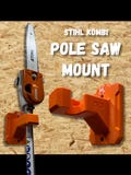 STIHL Kombi Pole Saw Attachment Compatible Wall Mount Hanger (for Kombi Model HT-KM)