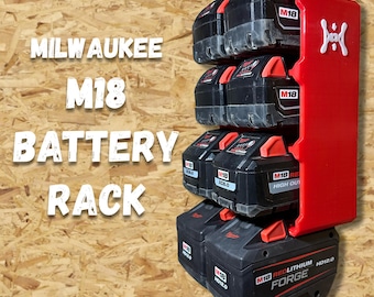 Soporte de pared para batería Milwaukee M18