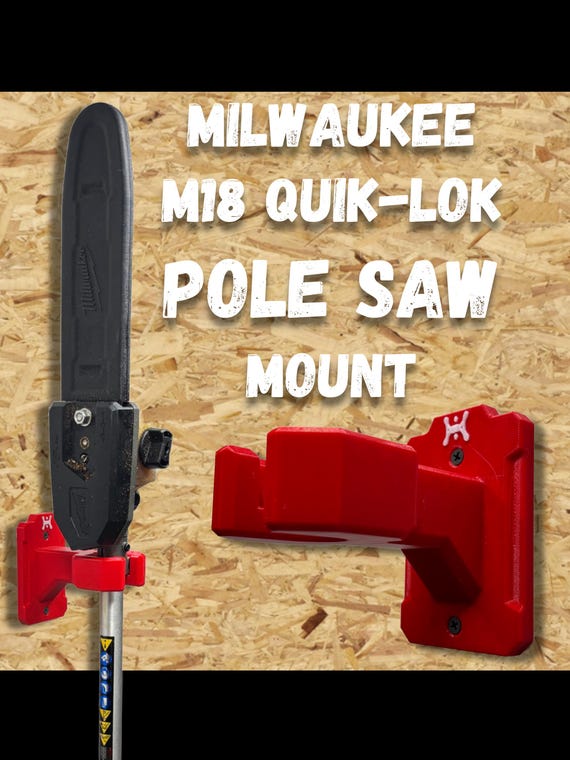 Milwaukee M18 QUIK-LOK Pole Saw Attachment Wall Mount Hanger (For Model #49-16-2720)
