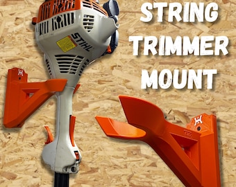 Ertuohg Garage Organizer Trimmer Rack, Heavy Duty Steel Weeder