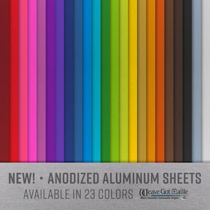 Anodized Aluminum Sheet, 22 Gauge, 6&quot; x 6&quot;
