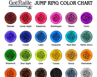 Jump Ring Size Chart